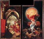 Matthias  Grunewald Annunciation and Resurrection oil painting reproduction